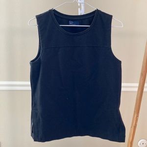 Gap Black Structured Sleeveless Top